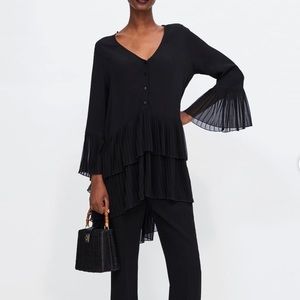 Zara Pleat shirt dress